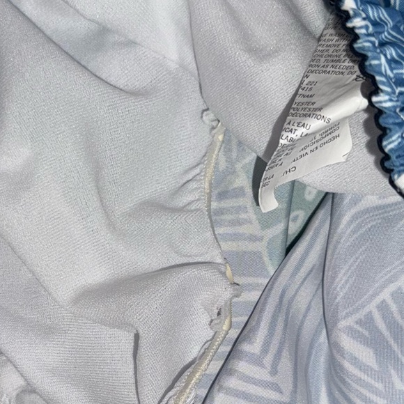 Nautica Tropical Pineapple Swim Trunks Blue Beach Board Shorts Size Small - Picture 4 of 4